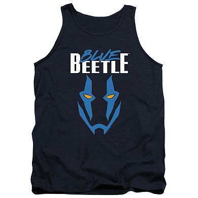 Blue Beetle Mask Adult Tank Top