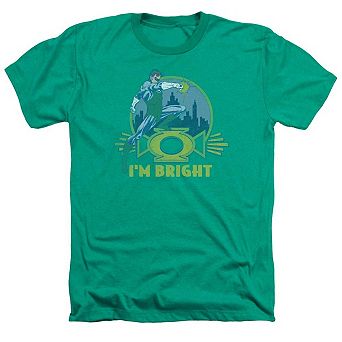 Green Lantern Im Bright Adult Heather T-shirt