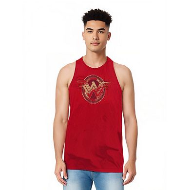 Batman V Superman Wonder Woman Shield Adult Tank Top