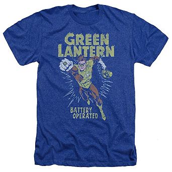 Green Lantern Fully Charged Adult Heather T-shirt