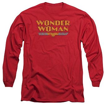 Dc Comics Wonder Woman Logo Long Sleeve Adult T-shirt