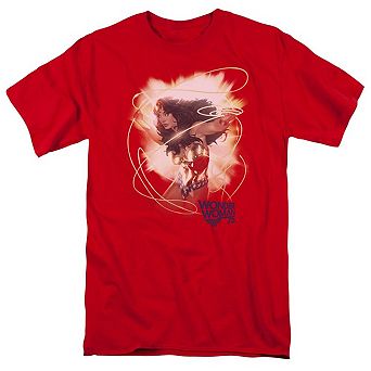 Wonder Woman 75th Burst Short Sleeve Adult T-shirt