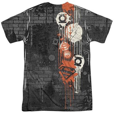 Dc Comics Oh The Urbanity Short Sleeve Adult 100% Poly Crew T-shirt