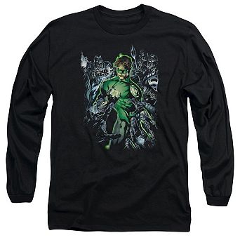 Green Lantern Surrounded By Death Long Sleeve Adult T-shirt