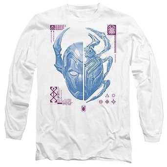 Blue Beetle Split Beetle Long Sleeve Adult T-shirt