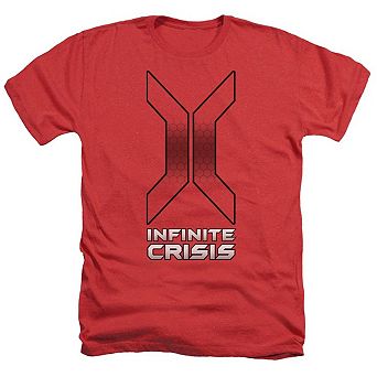 Infinite Crisis Title Adult Heather T-shirt