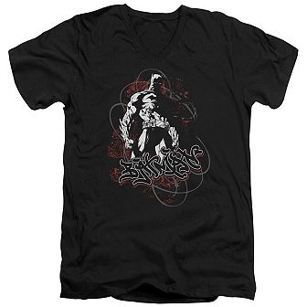 Batman Urban Gotham Short Sleeve Adult V Neck T-shirt