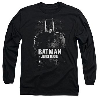 Justice League Movie Batman Long Sleeve Adult T-shirt