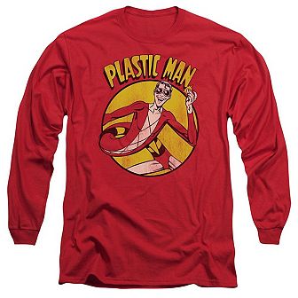 Dc Comics Plastic Man Long Sleeve Adult T-shirt