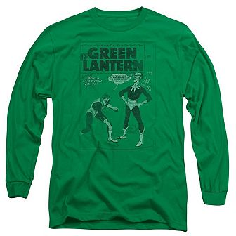 Green Lantern Perilous Traps Long Sleeve Adult T-shirt