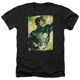 Green Lantern Up Up Adult Heather T-shirt