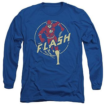 Dc Comics Flash Flash Comics Long Sleeve Adult T-shirt