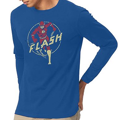 Dc Comics Flash Flash Comics Long Sleeve Adult T-shirt
