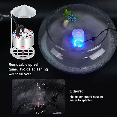12 LED Lights Mist Maker Fogger Mini Air Humidifier Pond