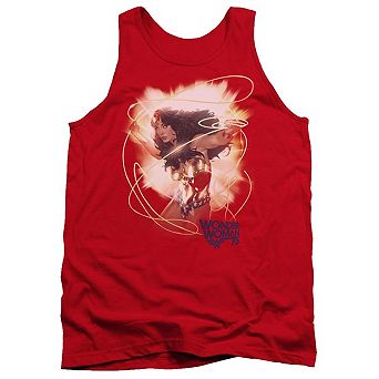 Wonder Woman 75th Burst Adult Tank Top