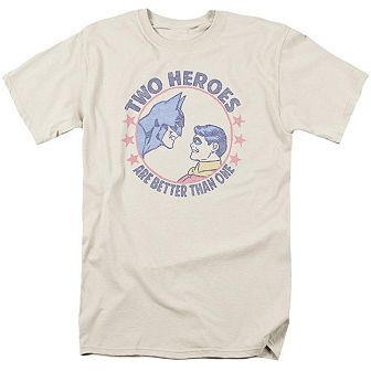 Dc Comics Two Heroes Short Sleeve Adult T-shirt