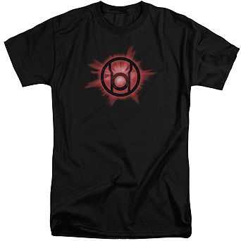 Green Lantern Red Glow Short Sleeve Adult Tall T-shirt