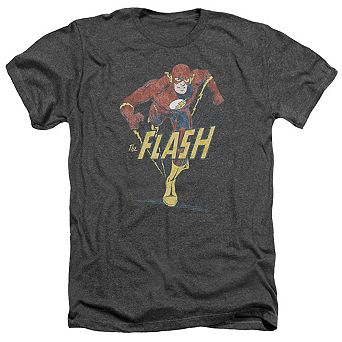 Dc Comics Flash Desaturated Flash Adult Heather T-shirt