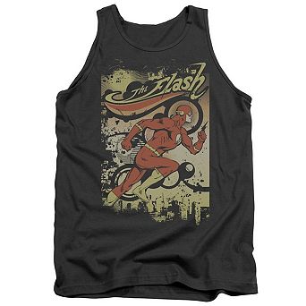 Dc Comics Flash Just Passing Through Adult Tank Top
