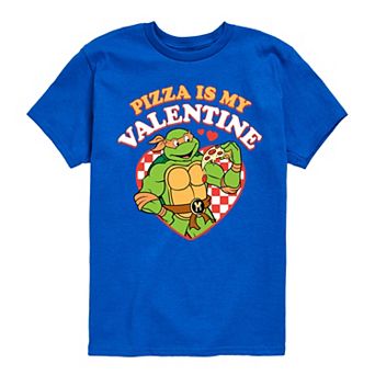 Boys 8-20 Graphic Teenage Mutant Ninja Turtles Pizza Is My Valentine Graphic Tee