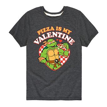 Boys 8-20 Graphic Teenage Mutant Ninja Turtles Pizza Is My Valentine Graphic Tee