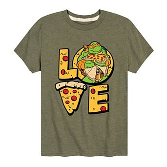 Boys 8-20 Graphic Teenage Mutant Ninja Turtles Love Pizza Graphic Tee