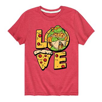 Boys 8-20 Graphic Teenage Mutant Ninja Turtles Love Pizza Graphic Tee