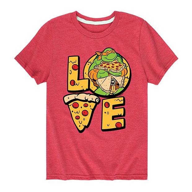 Tee Luv Men's Teenage Mutant Ninja Turtles Pizza T-Shirt