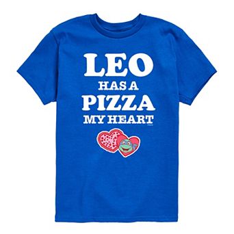 Boys 8-20 Graphic Teenage Mutant Ninja Turtles Pizza My Heart Leo Graphic Tee