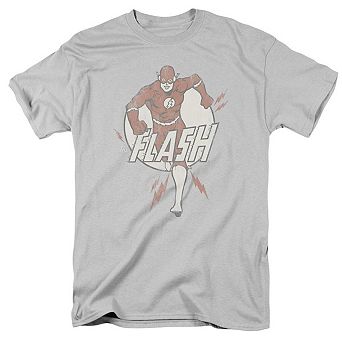 Dc Comics Flash Lightning Fast Short Sleeve Adult T-shirt