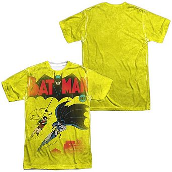 Dc Comics Batman Number One Short Sleeve Adult 100% Poly Crew T-shirt