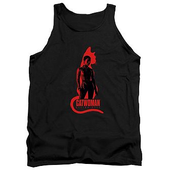 The Batman Selina Kyle Cat Silhouette Adult Tank Top
