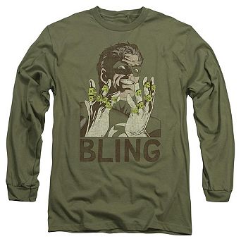Green Lantern Bling Bling Long Sleeve Adult T-shirt