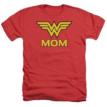 Dco Wonder Woman Mom Adult Heather T-shirt