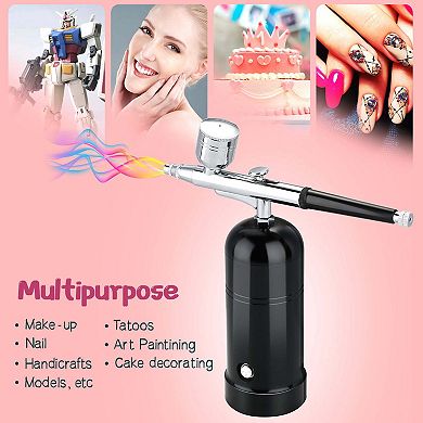 Airbrush Kit Mini Air Compressor USB Rechargeable