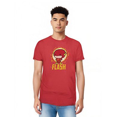 Dc Comics Flash Flash Chibi Adult Heather T-shirt