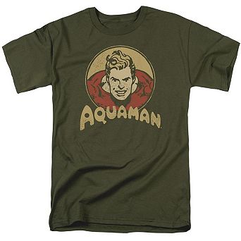 Dc Comics Aquaman Circle Short Sleeve Adult T-shirt