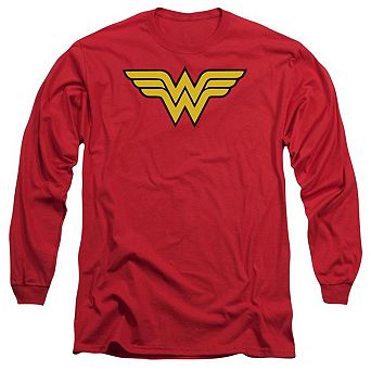 Dc Comics Wonder Woman Logo Long Sleeve Adult T-shirt