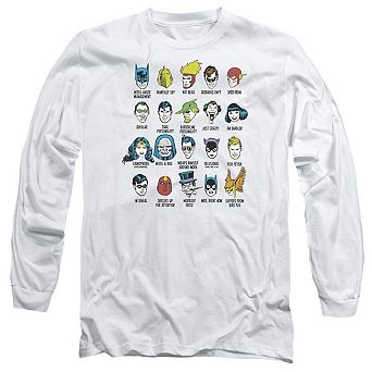 Dc Comics Superhero Issues Long Sleeve Adult T-shirt