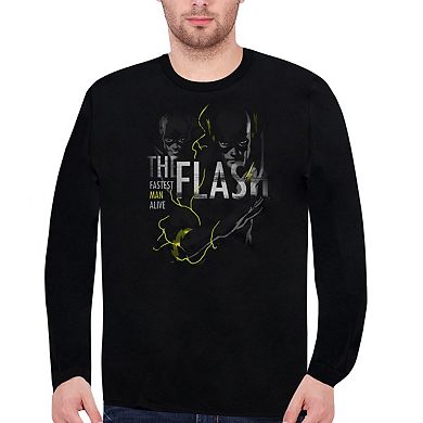 Dc Comics Flash Bold Flash Long Sleeve Adult T-shirt