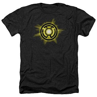 Green Lantern Yellow Glow Adult Heather T-shirt