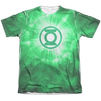 Green Lantern Green Energy Adult 65/35 Poly/cotton Short Sleeve T-shirt