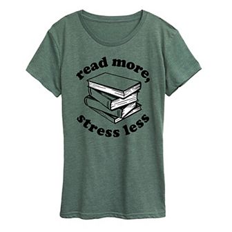 Women's Read More Stress Less Graphic Tee