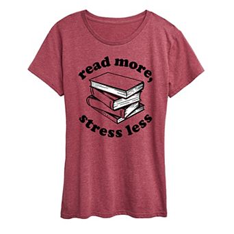 Women's Read More Stress Less Graphic Tee