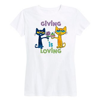 Women's Pete The Cat Giving Is Loving Graphic Tee