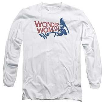 Wonder Woman75 Silhouette Long Sleeve Adult T-shirt