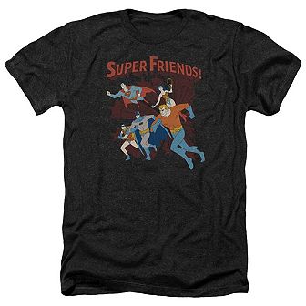 Dc Comics Super Running Adult Heather T-shirt