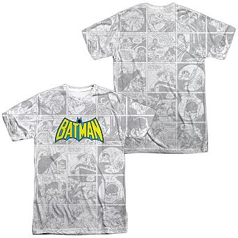 Dc Comics Vintage Bat Short Sleeve Adult 100% Poly Crew T-shirt