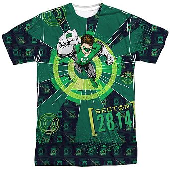 Green Lantern Sector 2814 Short Sleeve Adult Poly Crew T-shirt