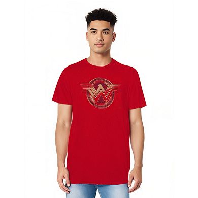 Batman V Superman Wonder Woman Shield Short Sleeve Adult T-shirt